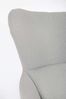 Drehsessel Hailey aus Stoff, modernes Design, grau, drehbar, gepolstert, Metallgestell Bild 5