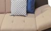 Sofa 3-Sitzer PEDRO Polyesterstoff Grau / Beige 205 x 84 x 113 cm Bild 4