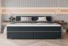99rooms 'Phönix' Boxspringbett, Schwarz, 220x200 cm, Webstoff MALMO_NEW Bild 2
