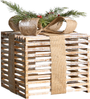 Weihnachtsdekoration 3er Set LED ROINE Weihnachtsgeschenke 15 20 25 cm Braun Bild 5