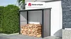 Vente-unique - BIRWOOD Gartenhaus Metall GrauBraun - B 75 cm x H 156 cm x L 170 cm Bild 2