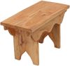 Hocker Jarno Mahagoni Massivholz naturfarben Bild 3