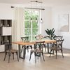 vidaXL Esstisch Beine V-Form 3 Stück Anthrazit 70x(72-73,3) cm Stahl 4012662 Bild 2