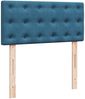 vidaXL Boxspringbett mit Matratze Blau 90x190 cm Samt 3287618 Bild 4