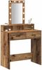 vidaXL Schminktisch mit Speicher Braun 79 x 41 x 140 cm Holzwerkstoff 865170 Bild 3