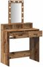 vidaXL Schminktisch mit Speicher Braun 79 x 41 x 140 cm Holzwerkstoff 865170 Bild 4