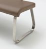 Sitzbank Arco - Leder Cappuccino - Edelstahl - 175cm Bild 2