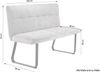 Bank >TALEA< (BxHxT: 140x92x59 cm) in grau aus Microfaser - 140x92x59cm (BxHxT) Bild 3