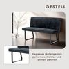 Bank >TALEA< (BxHxT: 140x92x59 cm) in grau aus Microfaser - 140x92x59cm (BxHxT) Bild 5
