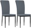 vidaXL Esszimmerstühle 2 Stk. Dunkelgrau Samt 326094 Bild 2
