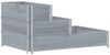 vidaXL Paletten-Aufsatzrahmen 3-fach Grau 120x80 cm Massivholz Kiefer 4010311 Bild 2