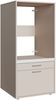 Forte WASHCAB Waschschrank 60 70, moderner Schrank zur Aufbewahrung von Waschmaschine oder Trockner, 2 Schubladen, Badezimmer, Kaschmir Beige, 66,8 cm breit x 142,4 cm hoch x 67,5 cm tief Bild 3