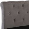 vidaXL Bettgestell Grau Samt 100 x 200 cm 288558 Bild 5