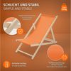 ECD Germany Gartenliege Holz Liegestuhl Beachstuhl klappbarer Strandstuhl Strandliege Liege, 5 St, 5er Set Sonnenliege mit 3-Fach verstellbarer Rückenlehne Relaxliege Bild 3