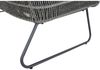 Kansas Lounge Bank, grau Edelstahl, Gefl, m. Kis Bild 3