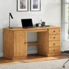 IDIMEX Schreibtisch MANAGER, Massivholz Schreibtisch 145x54 cm mit vier Schubladen Eiche Finish Bild 3
