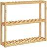 vidaXL Badregal mit 3 Ablagen Wandmontage 60x15x54 cm Bambus 373367 Bild 5