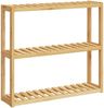 vidaXL Badregal mit 3 Ablagen Wandmontage 60x15x54 cm Bambus 373367 Bild 2