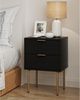 Modernes Nachttisch Schwarz Gold 2 Schubladen Schlafzimmer Wohnzimmer Bild 5