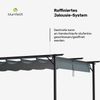 Blumfeldt Pergola 3x4 m, Wetterfestes Polyesterdach & Pulverbeschichteter Stahlrahmen, Ganzjährig Nutzbar, Einfache Montage, Stabiler Schutz Für Garten & Terrasse Bild 4