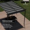 Blumfeldt Pergola 3x4 m, Wetterfestes Polyesterdach & Pulverbeschichteter Stahlrahmen, Ganzjährig Nutzbar, Einfache Montage, Stabiler Schutz Für Garten & Terrasse Bild 3