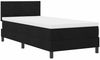 vidaXL Boxspringbett mit Kopfteil Schwarz 90 x 190 cm Stoff 3338729 Bild 4