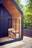 Kaminholzgestell Holzmaxx aus Metall, modern, pulverbeschichtet, schwarz, Outdoor geeignet Bild 5