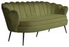ebuy24 Sofa Nice Sofa 3 Personen velour grün. Bild 2