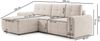 Selsey Simolla – Ecksofa mit Schlaffunktion und Bettkasten, links, Chenille, Greige Bild 5