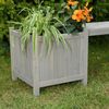 Gartenbank mit 2 Blumenkästen Garten Bank 2in1 Blumenkasten Holzbank grau Bild 3