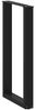 vidaXL Bartischbeine U-Form 2 Stk. Schwarz 40x(90-91) cm Stahl 4013216 Bild 4
