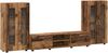 vidaXL TV-Schrankset mit Schubladen FLORIN 3 pcs Altholz Holzwerkstoff 3397942 Bild 2