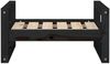vidaXL Hundebett 55,5 x 45,5 x 28 cm Massivholz Kiefer, Schwarz Bild 5