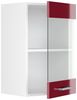 Küchenglasschrank R-Line Rot Hochglanz 40 cm Vicco Bild 4