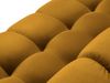 Micadoni Sofa Mamaia 2-Sitzer Samt Bluvel Gelb schwarze Beine Bild 5