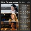 Bellamio 'Livny' Schminkspiegel mit LED-Glühbirnen, dimmbar, Hollywood Spiegel mit 3 Lichtfarben, weiß, 110x70 cm, inkl. Touch-Screen (mit Wandbefestigung) Bild 3