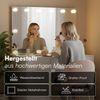 Bellamio 'Livny' Schminkspiegel mit LED-Glühbirnen, dimmbar, Hollywood Spiegel mit 3 Lichtfarben, weiß, 110x70 cm, inkl. Touch-Screen (mit Wandbefestigung) Bild 5