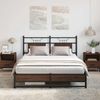 vidaXL Bettgestell ohne Matratze Braun Eiche 140x190 cm Holzwerkstoff 4107016 Bild 5