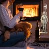 Relaxdays Kaminbesteck Ritter Gusseisen 4 teilig Bild 3