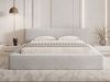 GRAINGOLD Mali Polsterbett 160x200, Doppelbett mit Bettkasten und Lattenrost, Velour-Stoff, Grau Bild 3