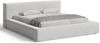 GRAINGOLD Mali Polsterbett 160x200, Doppelbett mit Bettkasten und Lattenrost, Velour-Stoff, Grau Bild 2