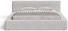 GRAINGOLD Mali Polsterbett 160x200, Doppelbett mit Bettkasten und Lattenrost, Velour-Stoff, Grau Bild 5