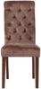 2er Set Esszimmerstühle Lisburn Samt, braun Bild 3