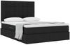 vidaXL Aufbewahrungsbett mit Matratze Schwarz 140 x 190 cm Polyester 3371780 Bild 3