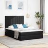 vidaXL Aufbewahrungsbett mit Matratze Schwarz 140 x 190 cm Polyester 3371780 Bild 1