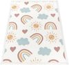 Paco Home Kinderteppich Emilia 352, rechteckig, Höhe: 24 mm, Kurzflor, Sonne, Wolken, Regenbogen, sehr weicher Flor Bild 4