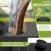tillvex® Sonnenschirmständer PAVERA mit Rollen & Bremsen Schwarz | Schirmständer befüllbar 37 Liter / 56 kg | Schirmgewicht Sonnenschirm & Marktschirm Ø 1,8-3,7m | Ampelschirmständer wetterfest Bild 4