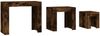 vidaXL Kaffeetische 3 Stk. Stapelbar Räuchereiche Holzwerkstoff 815984 Bild 5