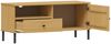 TV Board 105x47cm 'Detroit' Kiefer massiv eichefarbig & schwarz Bild 5