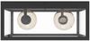 Eglo 49392 Deckenleuchte CHARTERHOUSE Stahl schwarz, Glas klar E27 max. 2X40W H:16cm L:36cm B:36cm dimmbar Bild 5